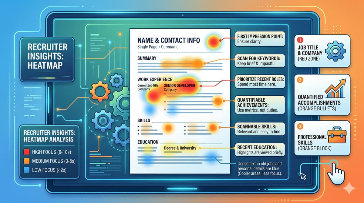 What Recruiters Actually Look At: Lessons from Resume Heatmaps