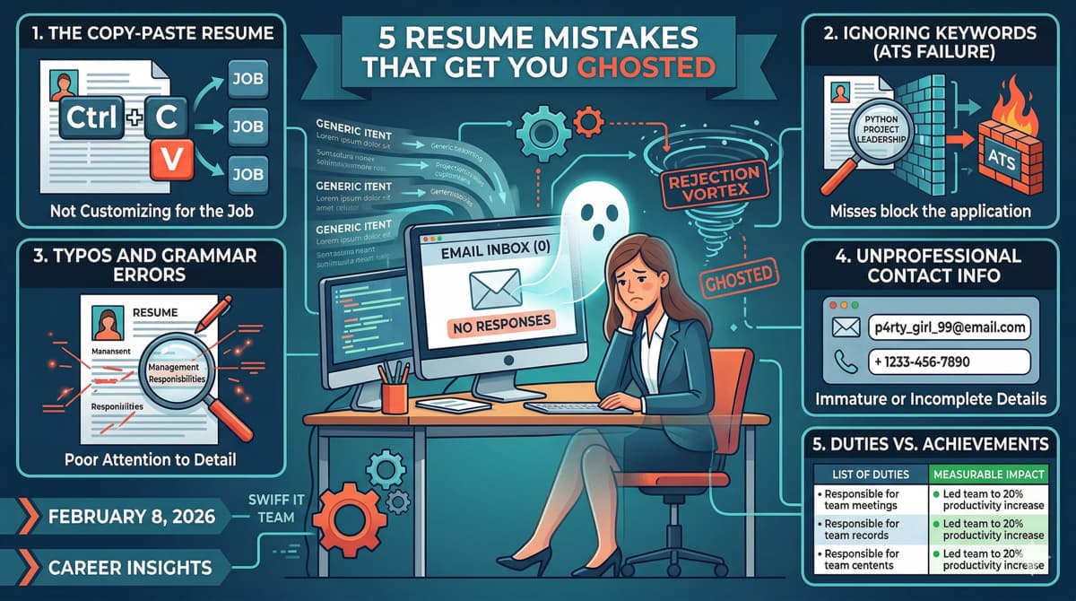 5 Resume Mistakes That Get You Ghosted